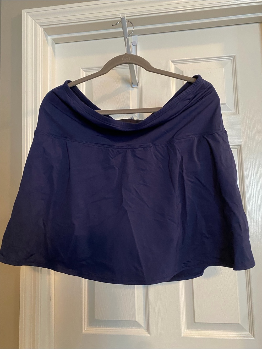 Lands' End Dark Navy Swim Skater Skirt